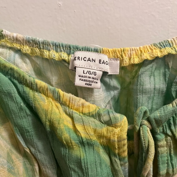 Yellow and Green American Eagle Tank Top - Picture 3 of 3